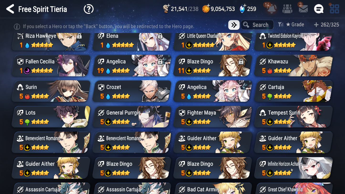 [GLOBAL] Epic 7 Seven 10ML + 25 4★ ML Witch of the Mere Tenebria Belian Zio +20 speed++ 10-10 Account-Mobile Games Starter