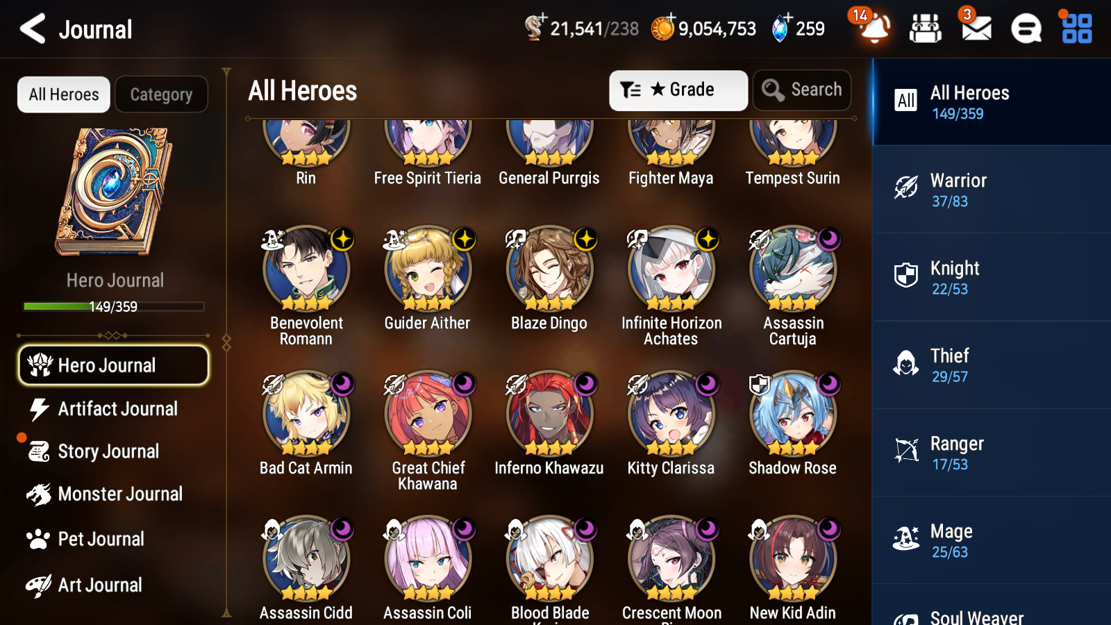[GLOBAL] Epic 7 Seven 10ML + 25 4★ ML Witch of the Mere Tenebria Belian Zio +20 speed++ 10-10 Account-Mobile Games Starter