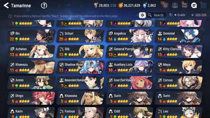 [GLOBAL] Epic 7 Seven 10ML + 27 4★ ML Witch of the Mere Tenebria Hellion Lua Conqueror Lilias Straze Belian Apocalypse Ravi +20 speed++ 10-10 Account-Mobile Games Starter