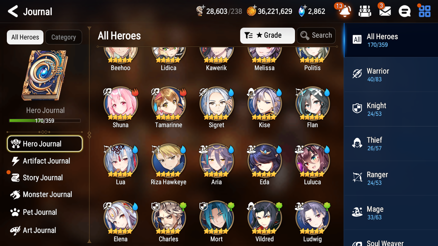 [GLOBAL] Epic 7 Seven 10ML + 27 4★ ML Witch of the Mere Tenebria Hellion Lua Conqueror Lilias Straze Belian Apocalypse Ravi +20 speed++ 10-10 Account-Mobile Games Starter