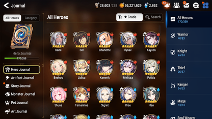 [GLOBAL] Epic 7 Seven 10ML + 27 4★ ML Witch of the Mere Tenebria Hellion Lua Conqueror Lilias Straze Belian Apocalypse Ravi +20 speed++ 10-10 Account-Mobile Games Starter