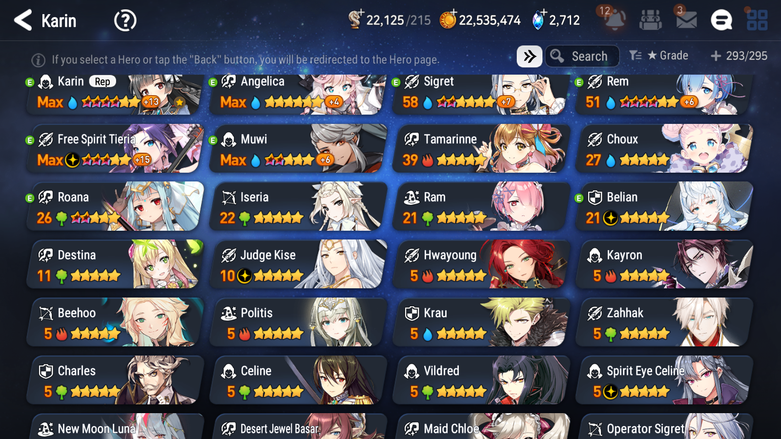 [GLOBAL] Epic 7 Seven 10ML + 29 4★ ML New Moon Luna Successor Taeyou Belian Rem+20 speed++ 10-10 Account-Mobile Games Starter