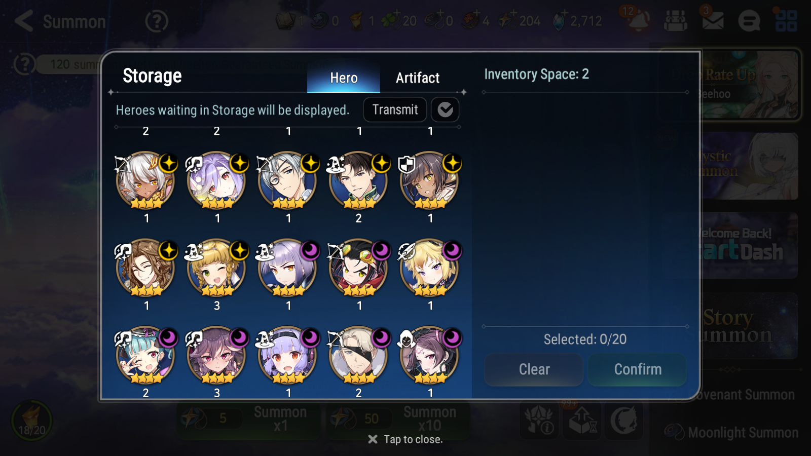 [GLOBAL] Epic 7 Seven 10ML + 29 4★ ML New Moon Luna Successor Taeyou Belian Rem+20 speed++ 10-10 Account-Mobile Games Starter