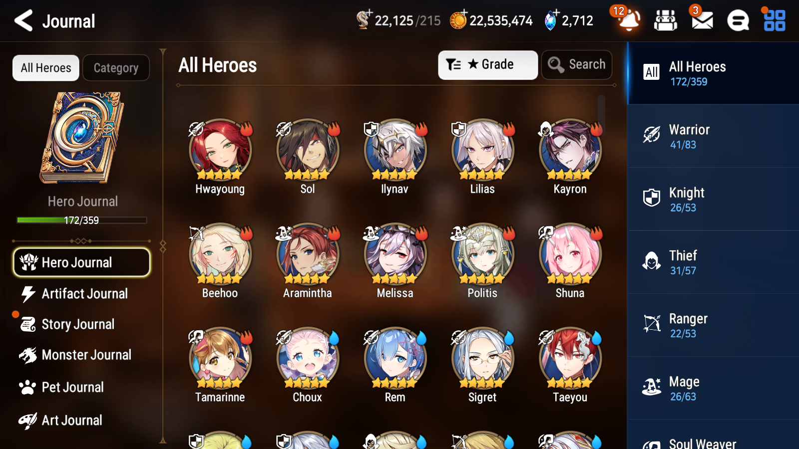 [GLOBAL] Epic 7 Seven 10ML + 29 4★ ML New Moon Luna Successor Taeyou Belian Rem+20 speed++ 10-10 Account-Mobile Games Starter