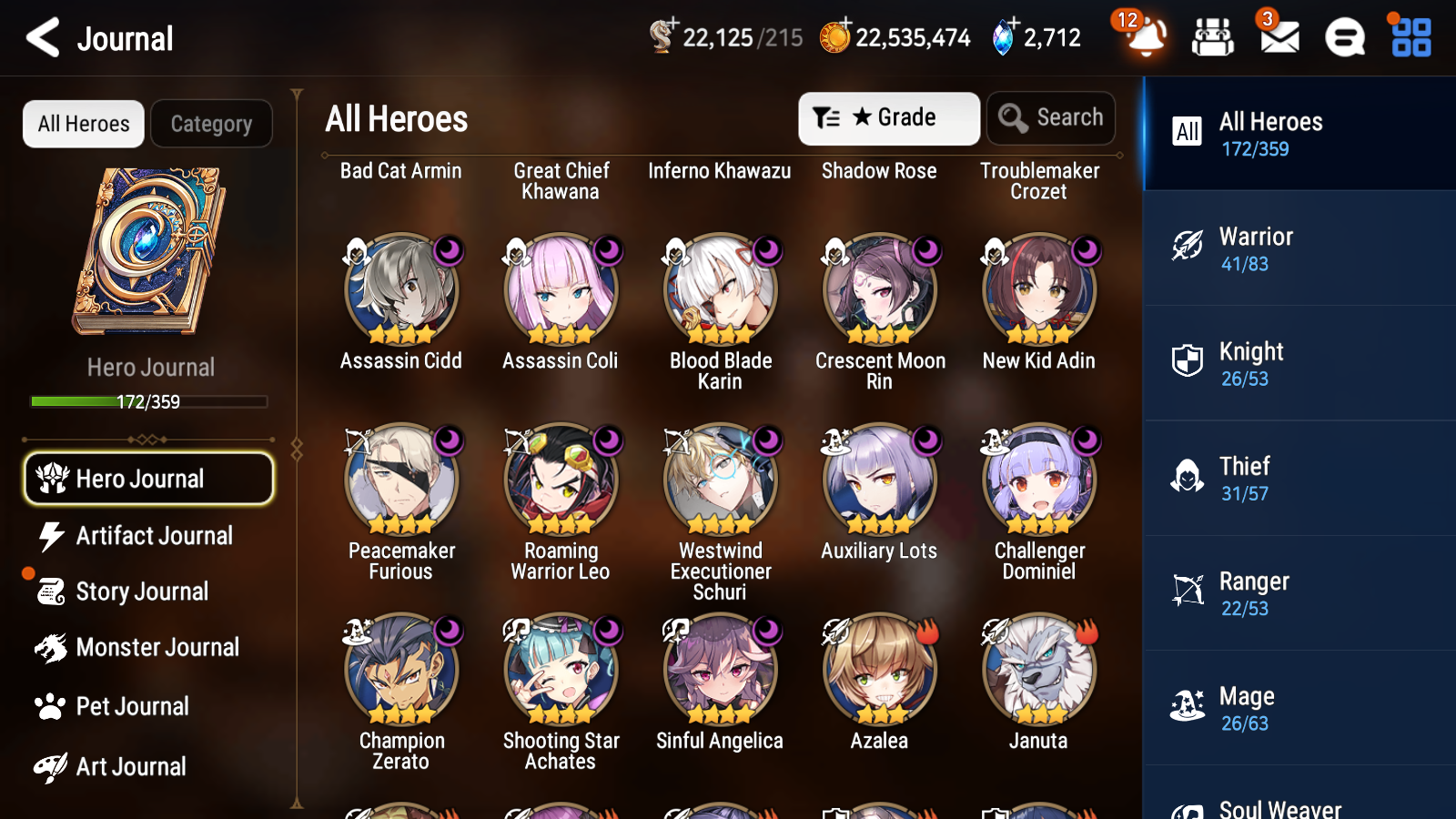 [GLOBAL] Epic 7 Seven 10ML + 29 4★ ML New Moon Luna Successor Taeyou Belian Rem+20 speed++ 10-10 Account-Mobile Games Starter