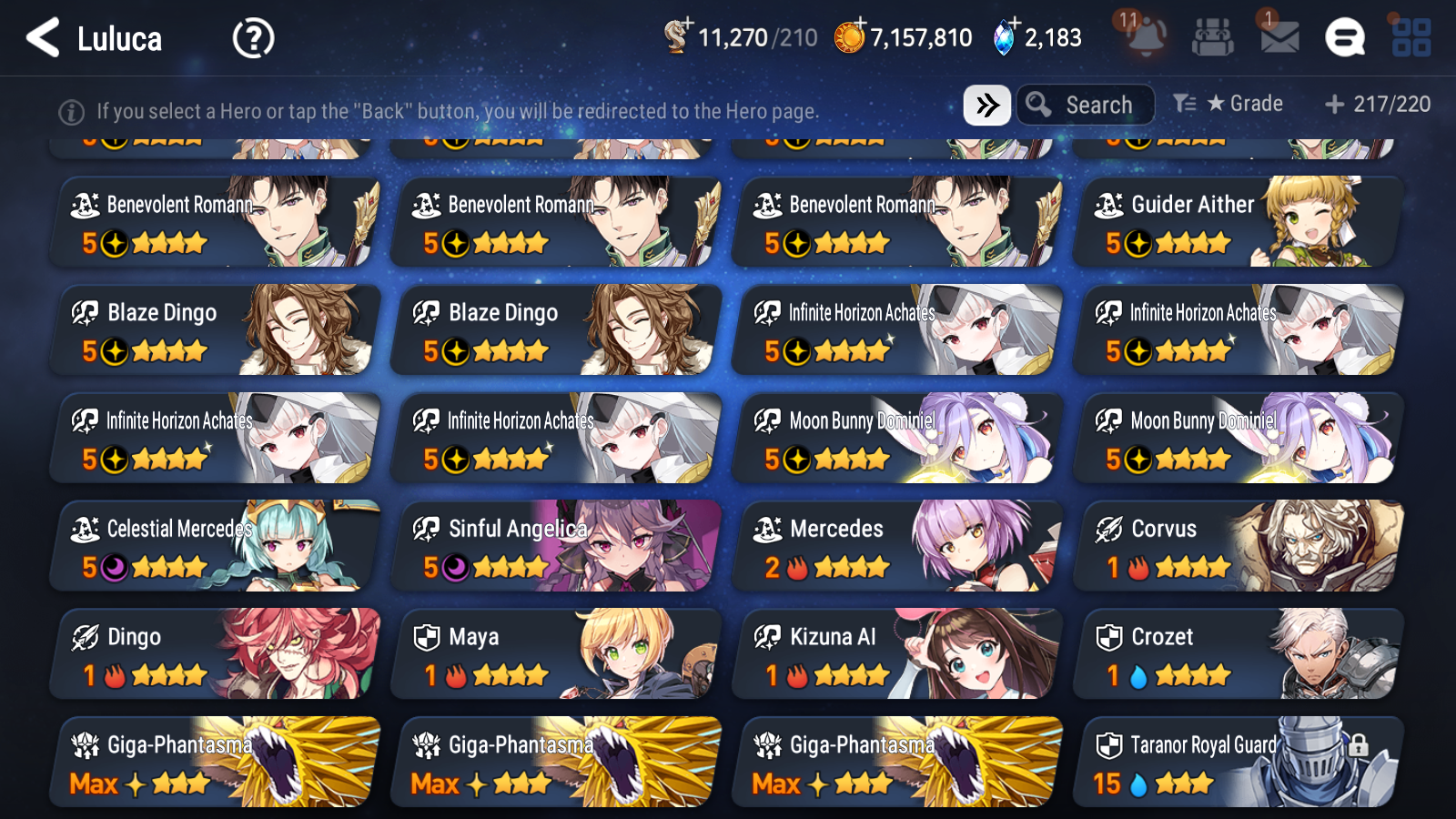 [GLOBAL] Epic 7 Seven 10ML + 30 4★ ML(lots dups) Harsetti Hellion Lua New Moon Luna Sea Phantom Politis Charles Archdemon's Shadow Martial Artist Ken Holiday Yufine+20 Speed 10-10 Account-Mobile Games Starter