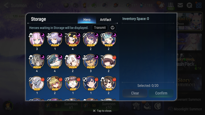 [GLOBAL] Epic 7 Seven 8ML + 30 4★ ML(lots dups) Hellion Lua New Moon Luna Sea Phantom Politis Charles Archdemon's Shadow Martial Artist Ken Holiday Yufine 10-10 Account-Mobile Games Starter