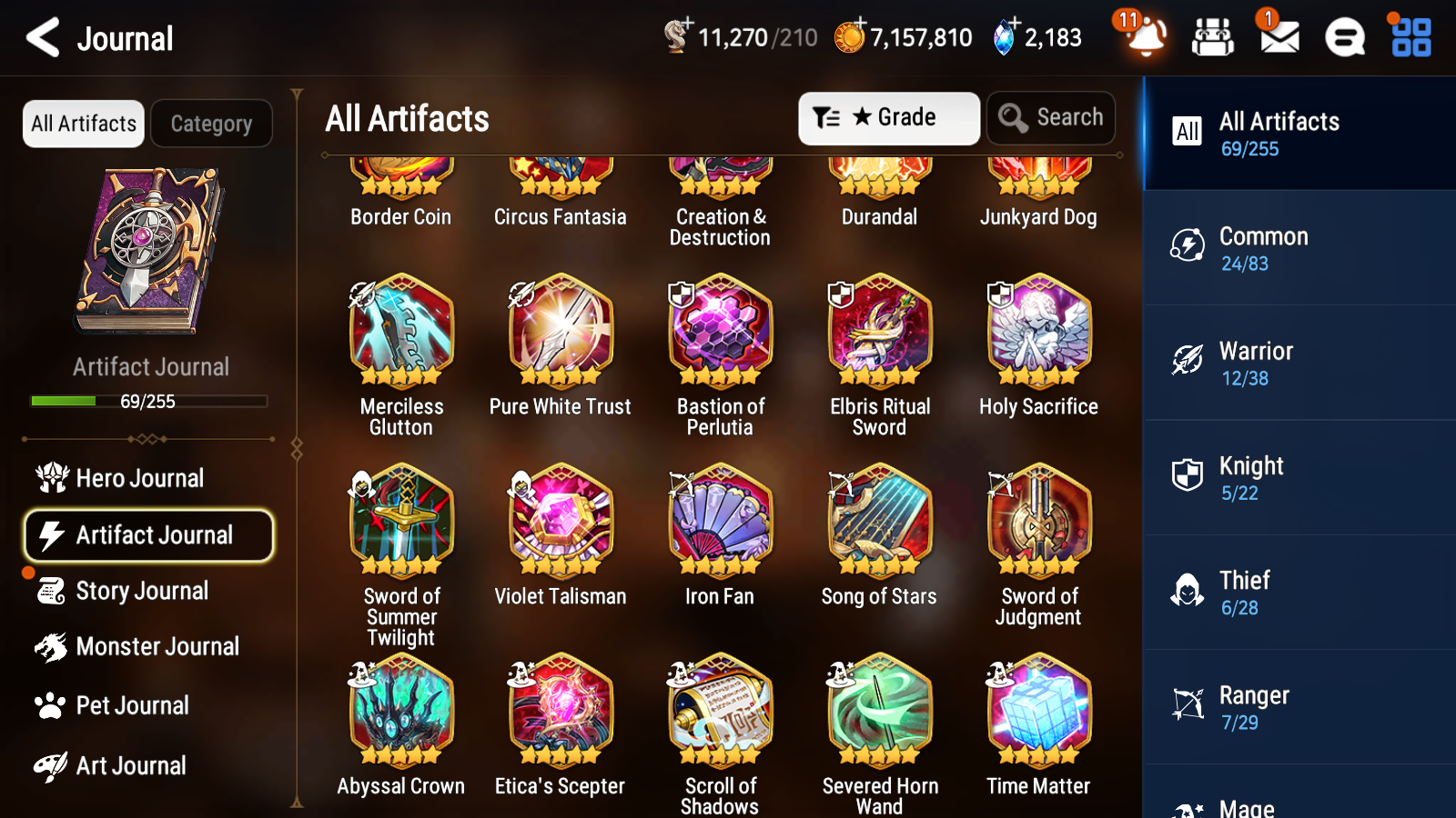 [GLOBAL] Epic 7 Seven 10ML + 30 4★ ML(lots dups) Harsetti Hellion Lua New Moon Luna Sea Phantom Politis Charles Archdemon's Shadow Martial Artist Ken Holiday Yufine+20 Speed 10-10 Account-Mobile Games Starter