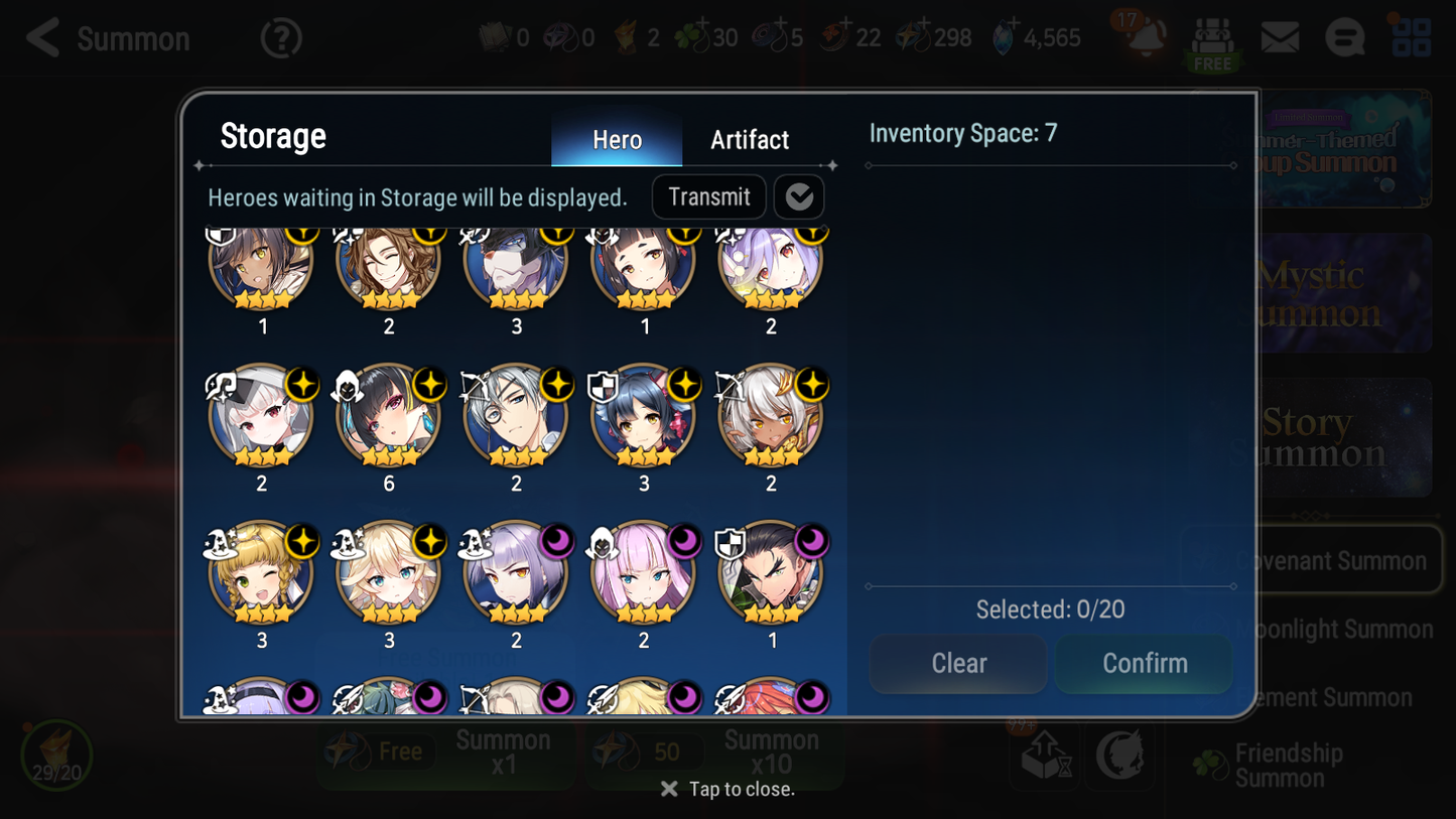 [GLOBAL] Epic 7 Seven 9ML + 33 4★ ML(lots dups) Dragon Bride Senya Apocalypse Ravi Archdemon's Shadow Ruele Diene+skin 10-10 Account-Mobile Games Starter
