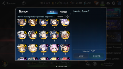 [GLOBAL] Epic 7 Seven 9ML + 33 4★ ML(lots dups) Dragon Bride Senya Apocalypse Ravi Archdemon's Shadow Ruele Diene+skin 10-10 Account-Mobile Games Starter