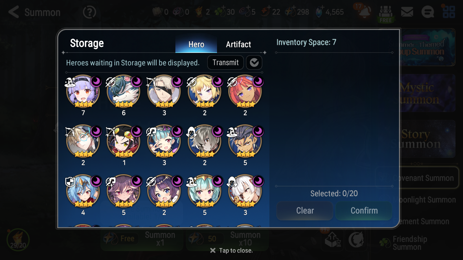 [GLOBAL] Epic 7 Seven 9ML + 33 4★ ML(lots dups) Dragon Bride Senya Apocalypse Ravi Archdemon's Shadow Ruele Diene+skin 10-10 Account-Mobile Games Starter