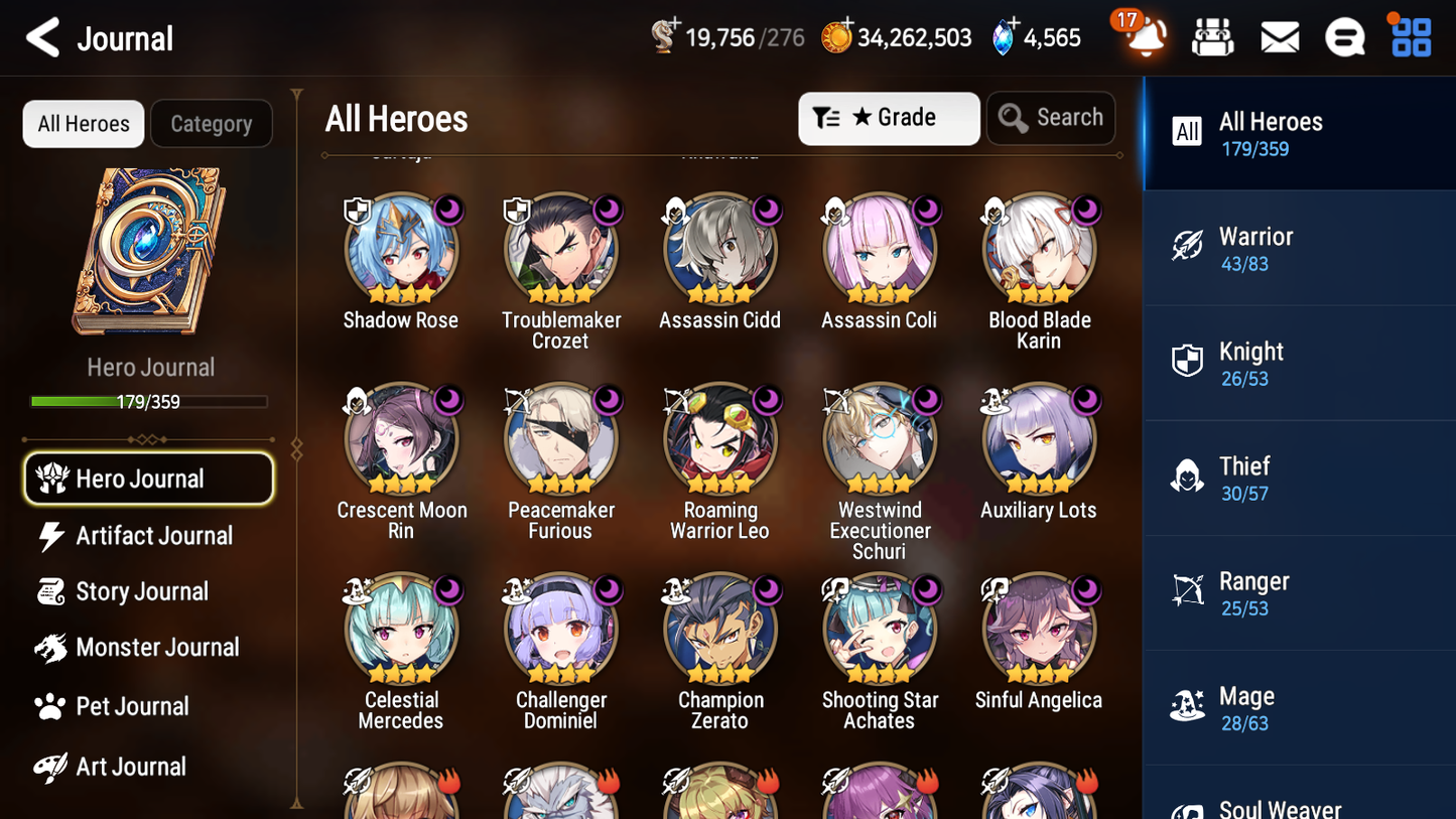 [GLOBAL] Epic 7 Seven 10ML + 33 4★ ML(lots dups) Hellion Lua Dragon Bride Senya Apocalypse Ravi Archdemon's Shadow Ruele Diene+skin+20 Speed 10-10 Account-Mobile Games Starter