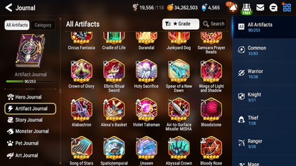[GLOBAL] Epic 7 Seven 9ML + 33 4★ ML(lots dups) Dragon Bride Senya Apocalypse Ravi Archdemon's Shadow Ruele Diene+skin 10-10 Account-Mobile Games Starter