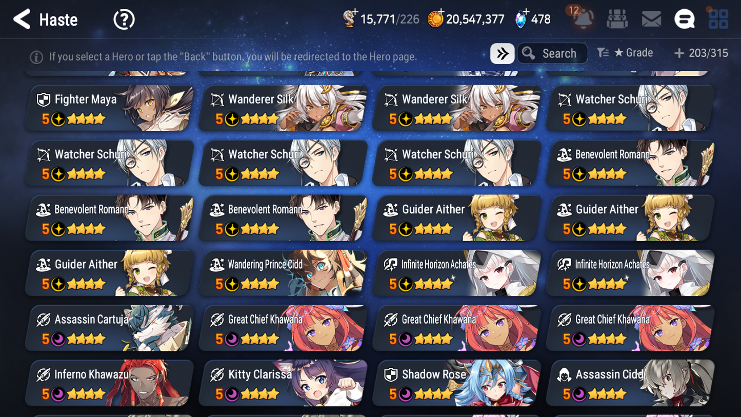 [GLOBAL] Epic 7 Seven 11ML + 24 4★ ML Lone Wolf Peira Abyssal Yufine ++20 speed++ 10-10 Account-Mobile Games Starter