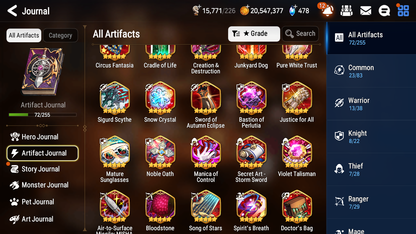 [GLOBAL] Epic 7 Seven 11ML + 24 4★ ML Lone Wolf Peira Abyssal Yufine ++20 speed++ 10-10 Account-Mobile Games Starter