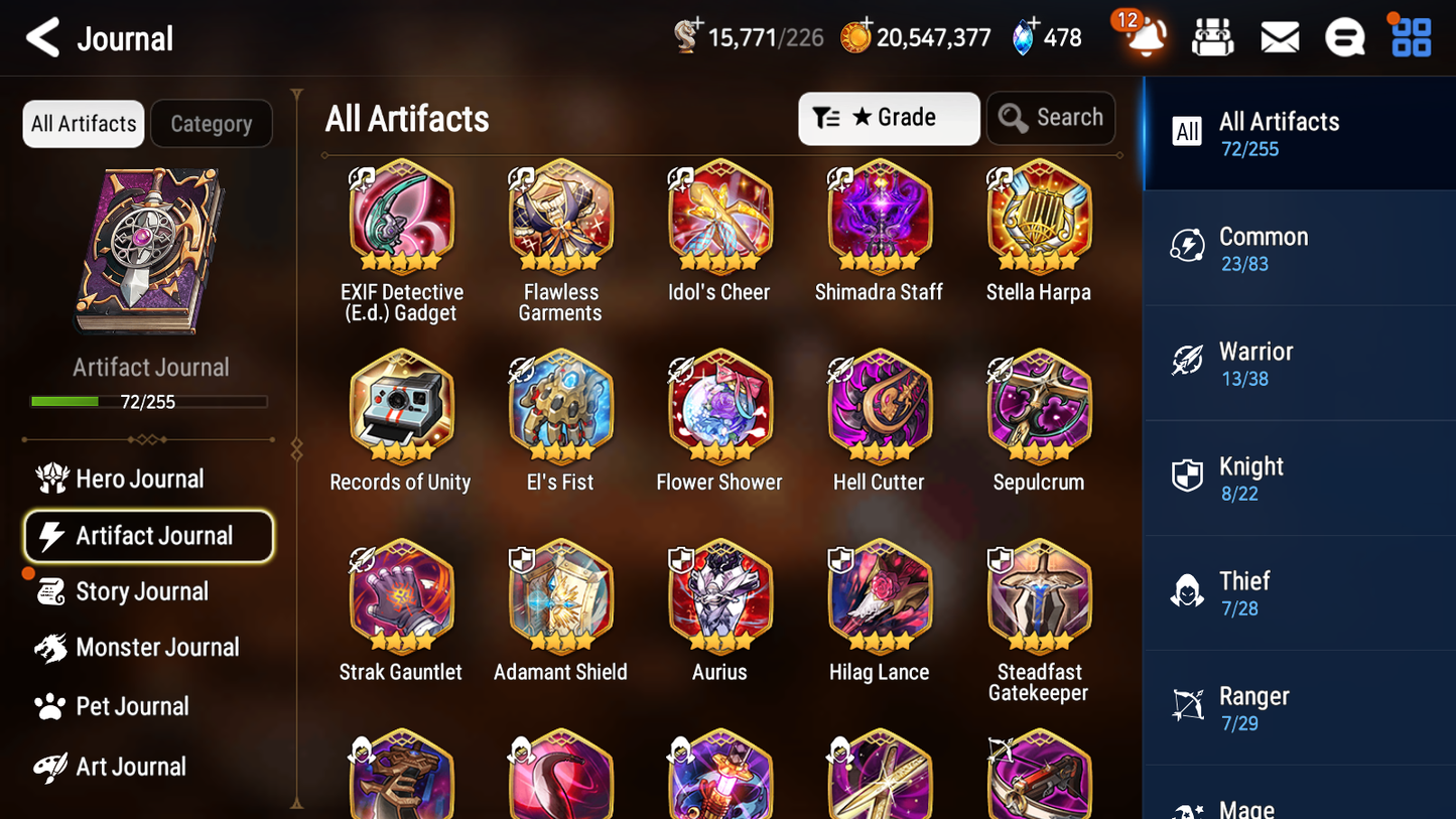 [GLOBAL] Epic 7 Seven 11ML + 24 4★ ML Lone Wolf Peira Abyssal Yufine ++20 speed++ 10-10 Account-Mobile Games Starter