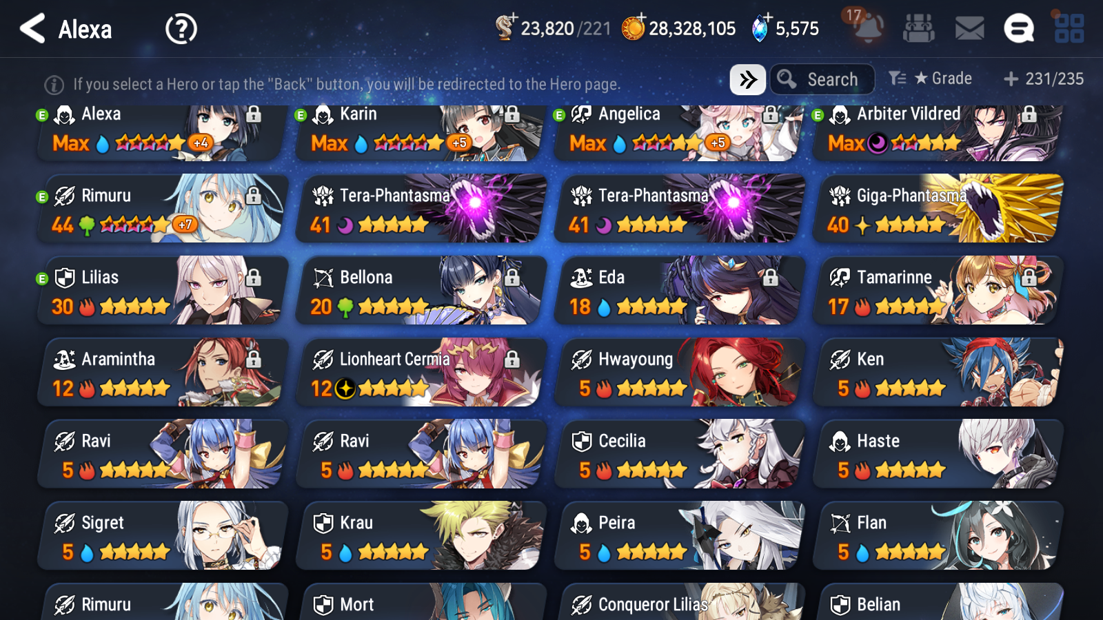 [GLOBAL] Epic 7 Seven 11ML + 32 4★ ML(lots dups) Hellion Lua Empyrean Ilynav Belian Lionheart Cermia Remnant Violet Sez Rimuru+20 Speed 10-10 Account-Mobile Games Starter
