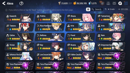 [GLOBAL] Epic 7 Seven 11ML + 32 4★ ML(lots dups) Hellion Lua Empyrean Ilynav Belian Lionheart Cermia Remnant Violet Sez Rimuru+20 Speed 10-10 Account-Mobile Games Starter