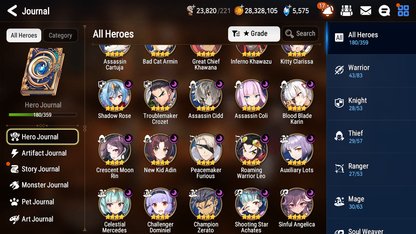 [GLOBAL] Epic 7 Seven 11ML + 32 4★ ML(lots dups) Hellion Lua Empyrean Ilynav Belian Lionheart Cermia Remnant Violet Sez Rimuru+20 Speed 10-10 Account-Mobile Games Starter
