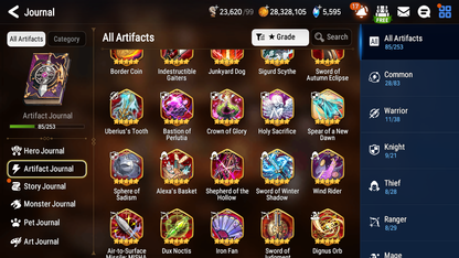 [GLOBAL] Epic 7 Seven 9ML + 32 4★ ML(lots dups) Hellion Lua Empyrean Ilynav Belian Lionheart Cermia Remnant Violet Sez Rimuru 10-10 Account-Mobile Games Starter
