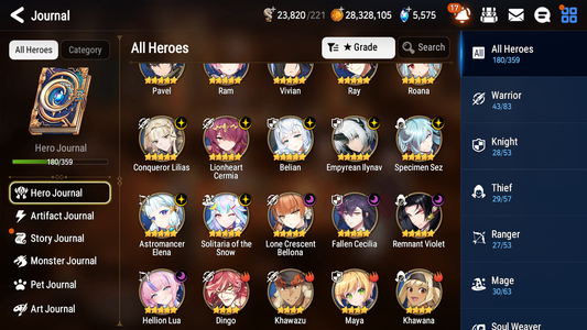 [GLOBAL] Epic 7 Seven 11ML + 32 4★ ML(lots dups) Hellion Lua Empyrean Ilynav Belian Lionheart Cermia Remnant Violet Sez Rimuru+20 Speed 10-10 Account-Mobile Games Starter