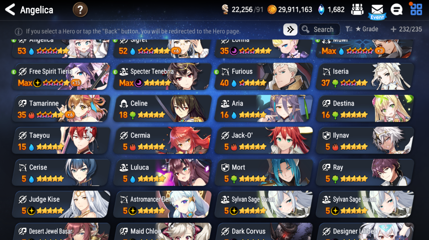 [Global] Epic 7 Seven 11ML+25 4*ML+4 limited Lone Crescent Bellona Designer Lilibet Mediator Kawerik Judge Kise DJ Basar Seaside Cerise Landy Jack+ Name 10-10 Account-Mobile Games Starter