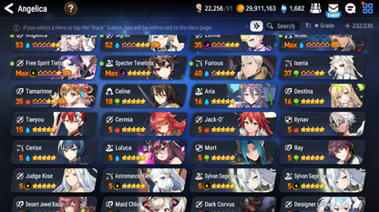 [Global] Epic 7 Seven 11ML+25 4*ML+4 limited Lone Crescent Bellona Designer Lilibet Mediator Kawerik Judge Kise DJ Basar Seaside Cerise Landy Jack+ Name 10-10 Account-Mobile Games Starter