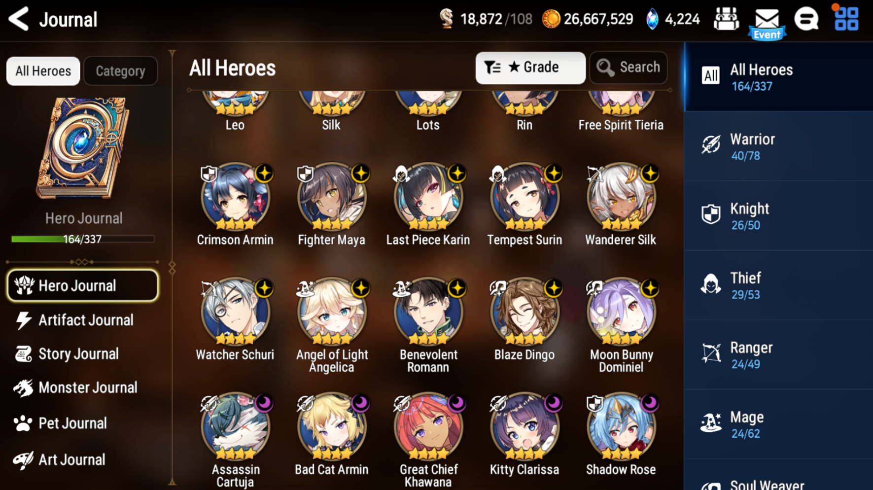 [GLOBAL] Epic 7 Seven 11ML+27 4*ML Navy Captain Landy Sea Phantom Politis Belian Requiem Roana Conqueror Lilias Specimen Sez Ludwig Iseria Tenebria Pavel + Name 10-10 Account-Mobile Games Starter