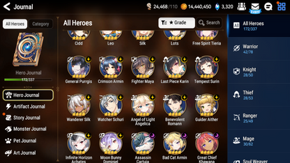 [Global] Epic 7 Seven 11ML+32 4*ML Navy Captain Landy Bellona Flan Zio Lionheart Cermia Apocalypse Ravi Fallen Cecilia Sage Baal Martial Artist Ken 10-10 Account-Mobile Games Starter