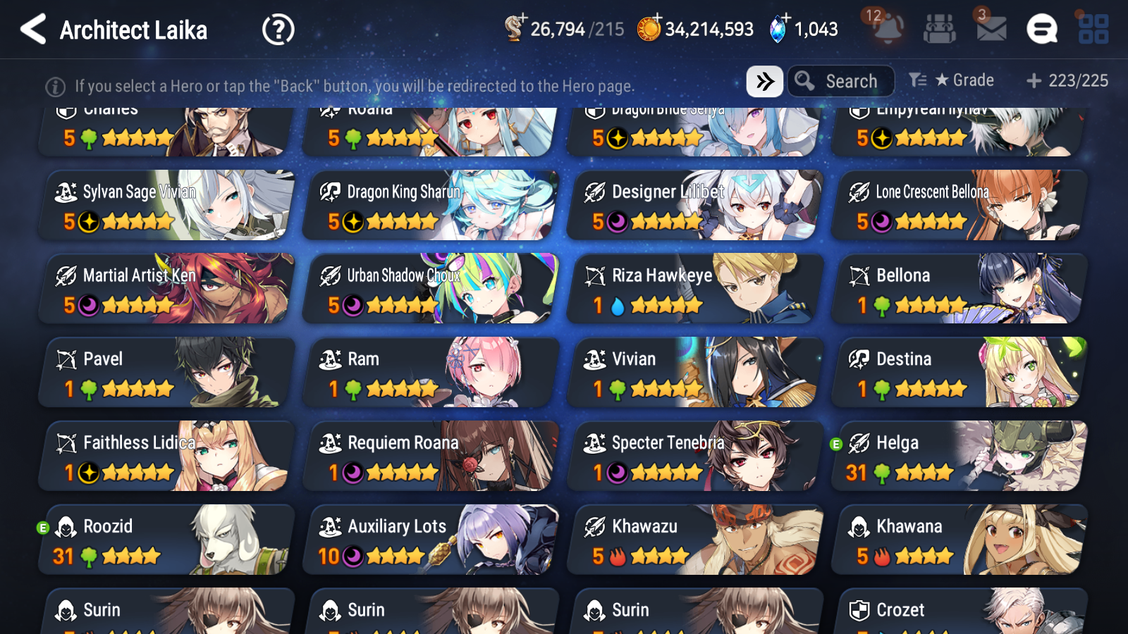 [GLOBAL] Epic 7 Seven 12ML + 24 4★ ML Empyrean Ilynav Dragon Bride Senya Lone Crescent Bellona Requiem Roana Lidica Vivian Sharun Lilibet Diene Lethe +20 speed++ 10-10 Account-Mobile Games Starter