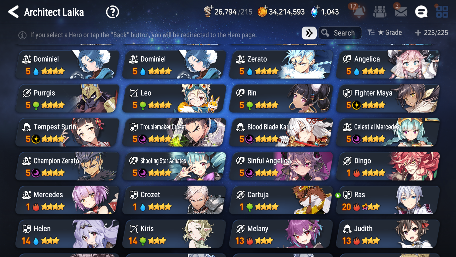 [GLOBAL] Epic 7 Seven 12ML + 24 4★ ML Empyrean Ilynav Dragon Bride Senya Lone Crescent Bellona Requiem Roana Lidica Vivian Sharun Lilibet Diene Lethe +20 speed++ 10-10 Account-Mobile Games Starter
