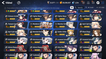 [GLOBAL] Epic 7 Seven 12ML + 27 4★ ML New Moon Luna Conqueror Lilias Belian Lone Crescent Bellona +20 speed++ 10-10 Account-Mobile Games Starter
