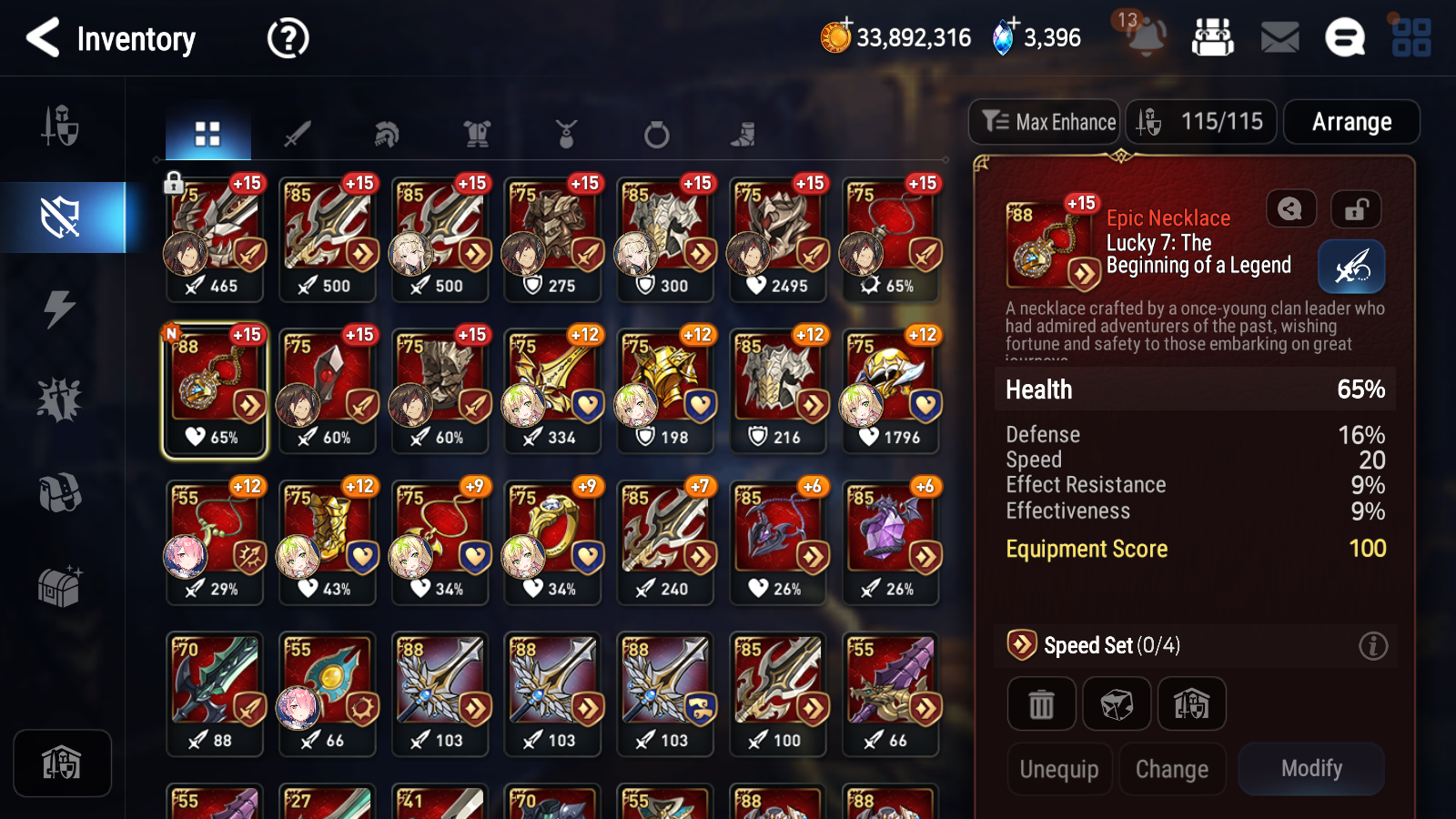 [GLOBAL] Epic 7 Seven 12ML + 31 4★ ML(lots dups) + 20 ML Coin Navy Captain Landy Conqueror Lilias Belian Ray+20 speed etc +Name 10-10 Account-Mobile Games Starter