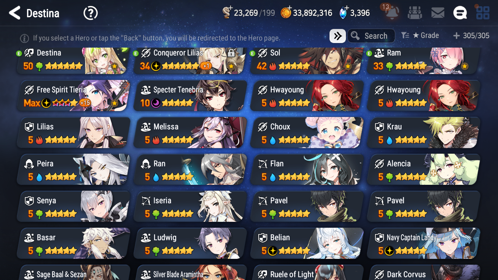 [GLOBAL] Epic 7 Seven 12ML + 31 4★ ML(lots dups) + 20 ML Coin Navy Captain Landy Conqueror Lilias Belian Ray+20 speed etc +Name 10-10 Account-Mobile Games Starter