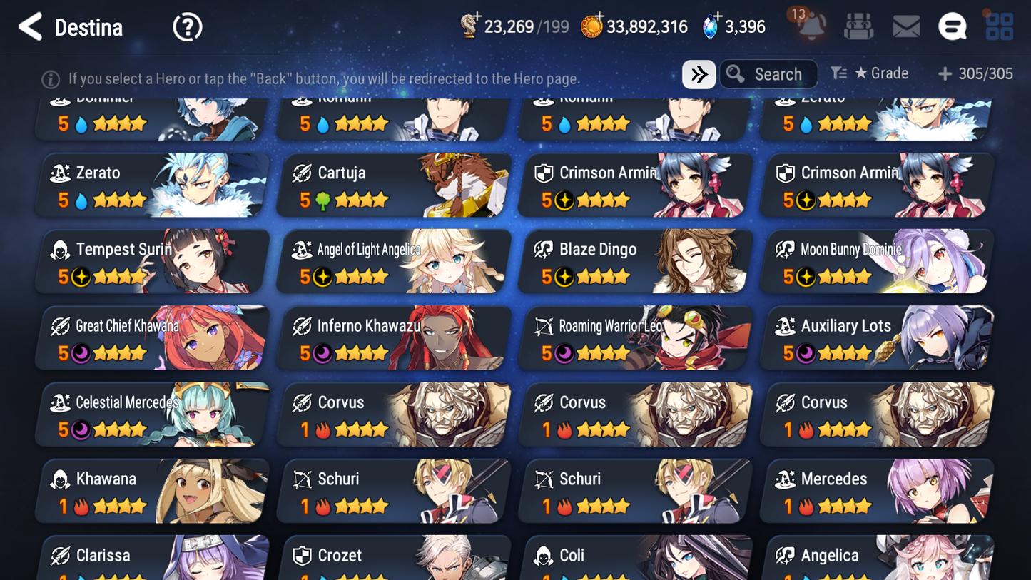 [GLOBAL] Epic 7 Seven 12ML + 31 4★ ML(lots dups) + 20 ML Coin Navy Captain Landy Conqueror Lilias Belian Ray+20 speed etc +Name 10-10 Account-Mobile Games Starter