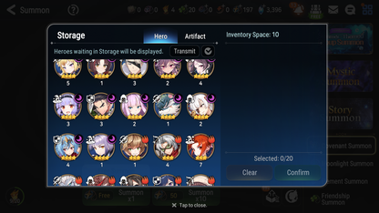 [GLOBAL] Epic 7 Seven 11ML + 31 4★ ML(lots dups) + 20 ML Coin Navy Captain Landy Conqueror Lilias Belian Ray etc +Name 10-10 Account-Mobile Games Starter