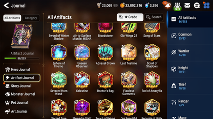 [GLOBAL] Epic 7 Seven 11ML + 31 4★ ML(lots dups) + 20 ML Coin Navy Captain Landy Conqueror Lilias Belian Ray etc +Name 10-10 Account-Mobile Games Starter
