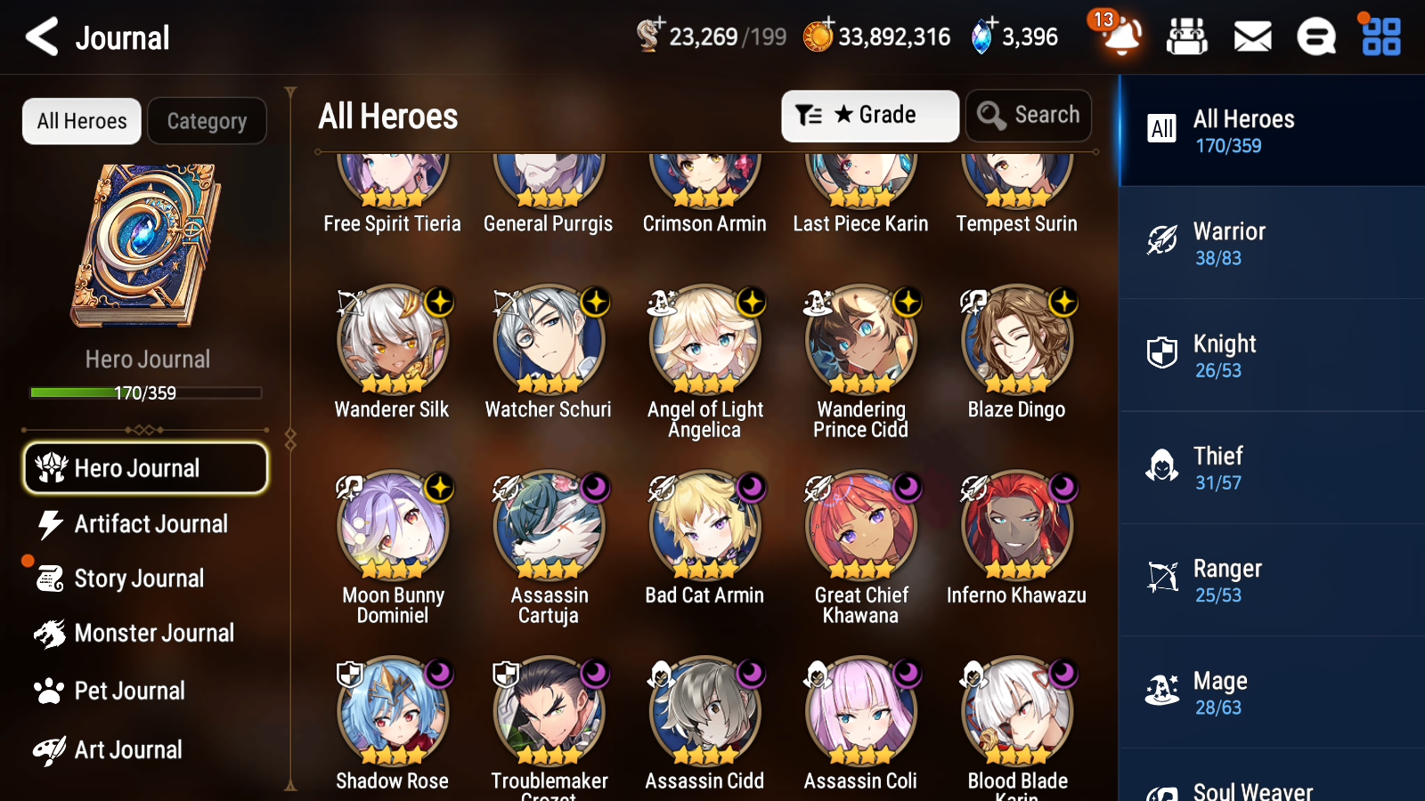 [GLOBAL] Epic 7 Seven 12ML + 31 4★ ML(lots dups) + 20 ML Coin Navy Captain Landy Conqueror Lilias Belian Ray+20 speed etc +Name 10-10 Account-Mobile Games Starter