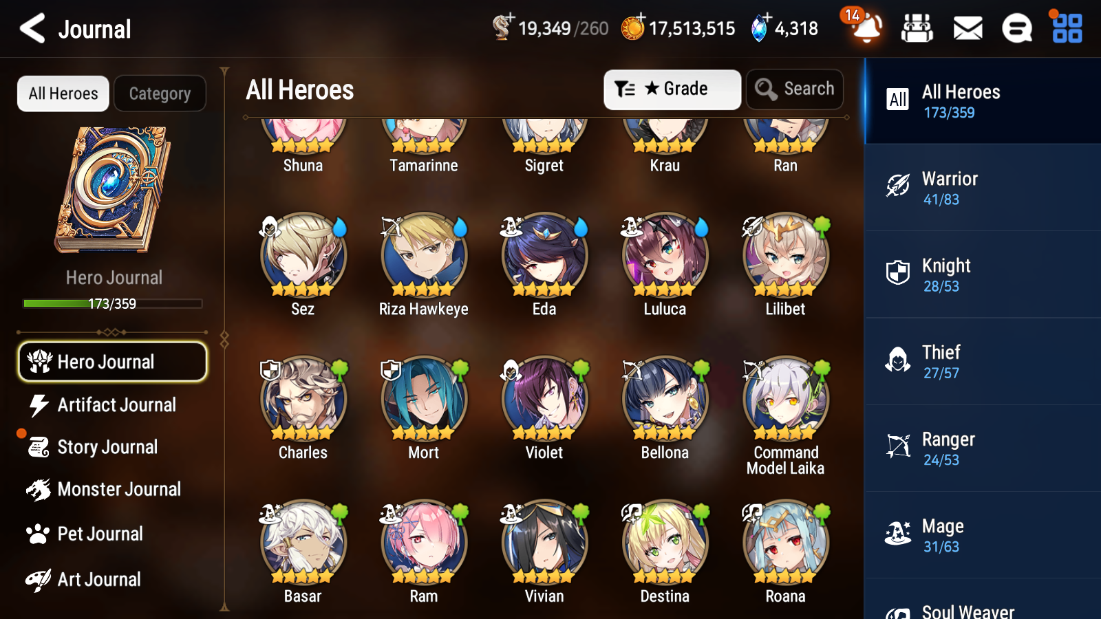 [GLOBAL] Epic 7 Seven 12ML + 33 4★ ML(lots dups) Dragon Bride Senya Belian Zio Mediator Kawerik Straze Solitaria of the Snow Briar Witch Iseria Edward+20 Speed 10-10 Account-Mobile Games Starter