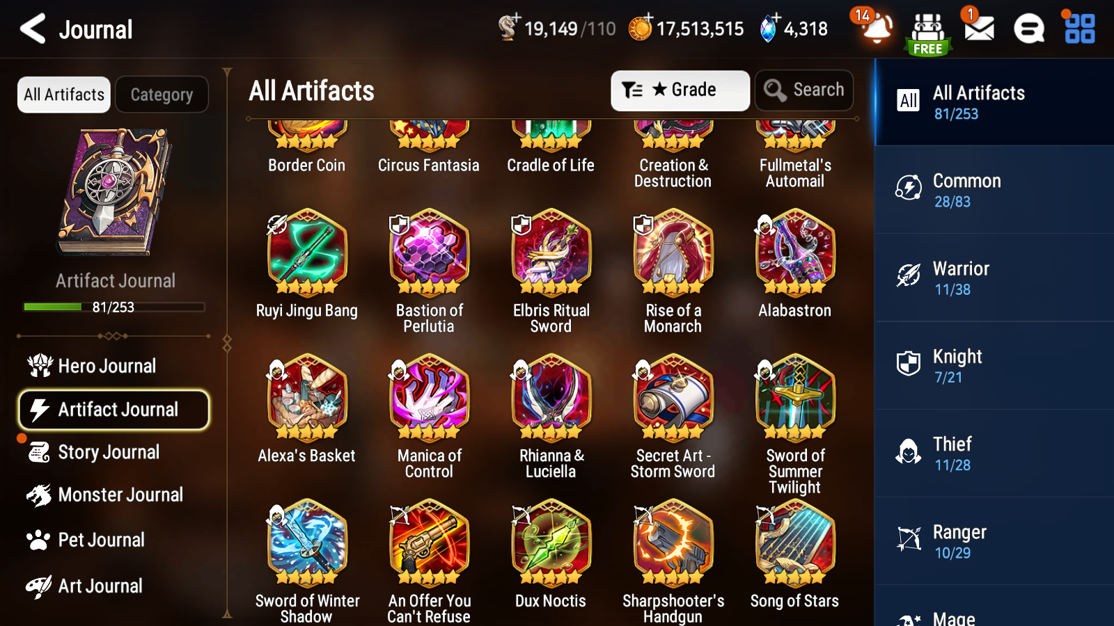 [GLOBAL] Epic 7 Seven 11ML + 33 4★ ML(lots dups) Dragon Bride Senya Belian Zio Mediator Kawerik Solitaria of the Snow Briar Witch Iseria Edward 10-10 Account-Mobile Games Starter