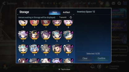 [GLOBAL] Epic 7 Seven 12ML + 34 4★ ML(lots dups) + 30 ML Coin Navy Captain Landy Sea Phantom Politis Bystander Hwayoung Belian Requiem Roana Conqueror Lilias Specimen Sez Ludwig Iseria Tenebria Pavel + Name 10-10 Account-Mobile Games Starter