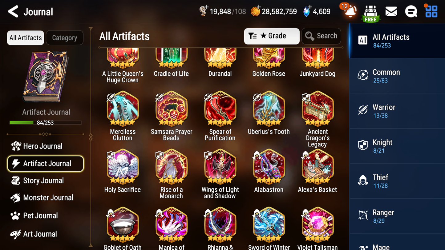 [GLOBAL] Epic 7 Seven 12ML + 34 4★ ML(lots dups) + 30 ML Coin Navy Captain Landy Sea Phantom Politis Bystander Hwayoung Belian Requiem Roana Conqueror Lilias Specimen Sez Ludwig Iseria Tenebria Pavel + Name 10-10 Account-Mobile Games Starter