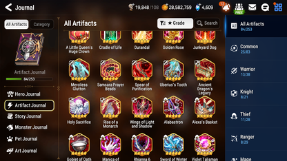 [GLOBAL] Epic 7 Seven 12ML + 34 4★ ML(lots dups) + 30 ML Coin Navy Captain Landy Sea Phantom Politis Bystander Hwayoung Belian Requiem Roana Conqueror Lilias Specimen Sez Ludwig Iseria Tenebria Pavel + Name 10-10 Account-Mobile Games Starter