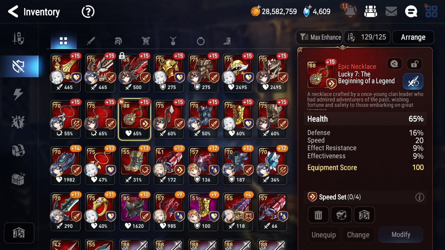 [GLOBAL] Epic 7 Seven 12ML + 34 4★ ML(lots dups) + 40 ML Coin Navy Captain Landy Sea Phantom Politis Bystander Hwayoung Belian Requiem Roana Conqueror Lilias Specimen Sez Ludwig Iseria Tenebria Pavel+20 speed + Name 10-10 Account-Mobile Games Starter