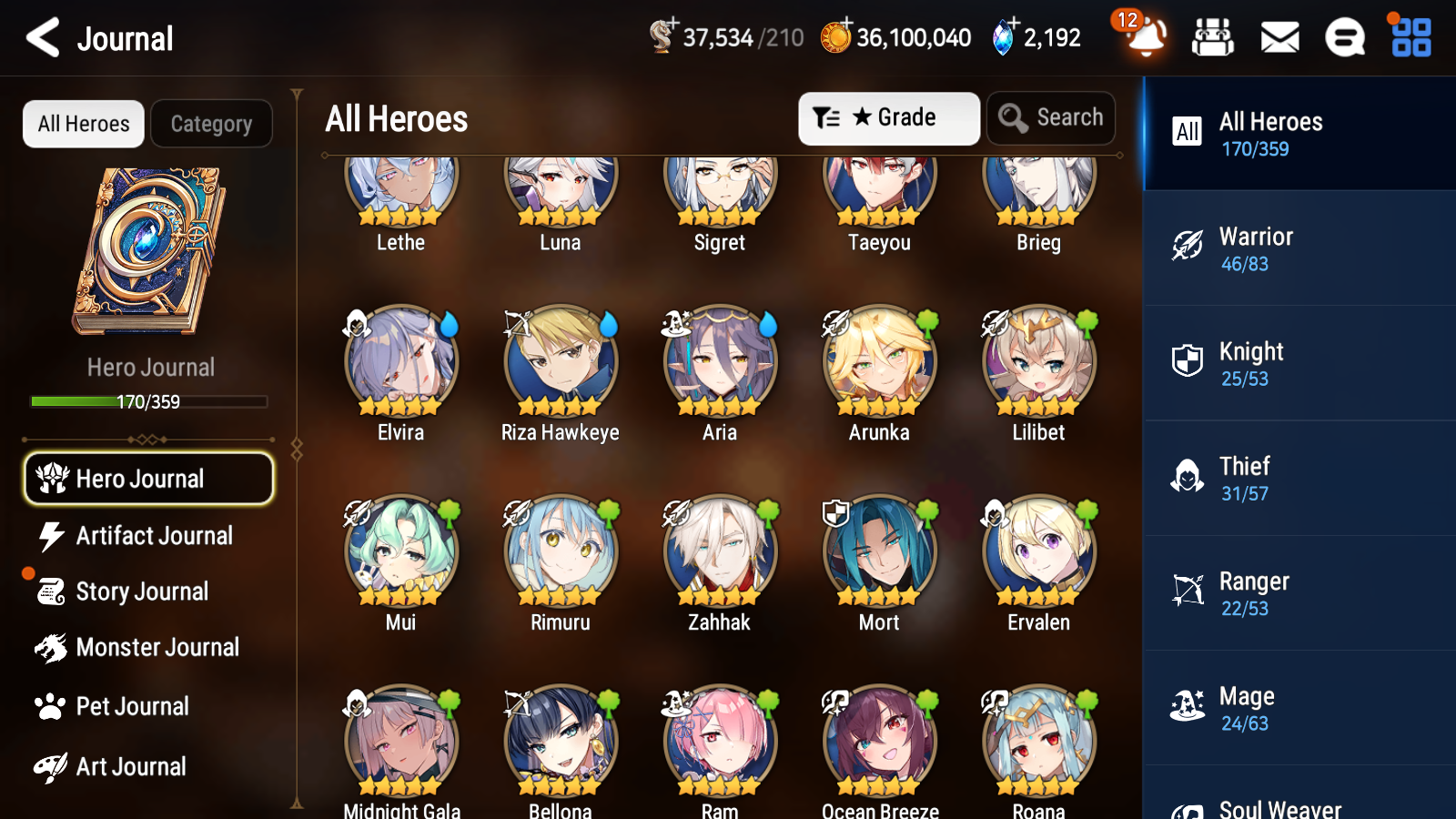 [GLOBAL] Epic 7 Seven 13ML + 26 4★ ML New Moon Luna Empyrean Ilynav Sea Phantom Politis Belian Aram Midnight Gala Lilias Ocean Luluca Rimuru Luna Lethe+20 speed++ 10-10 Account-Mobile Games Starter