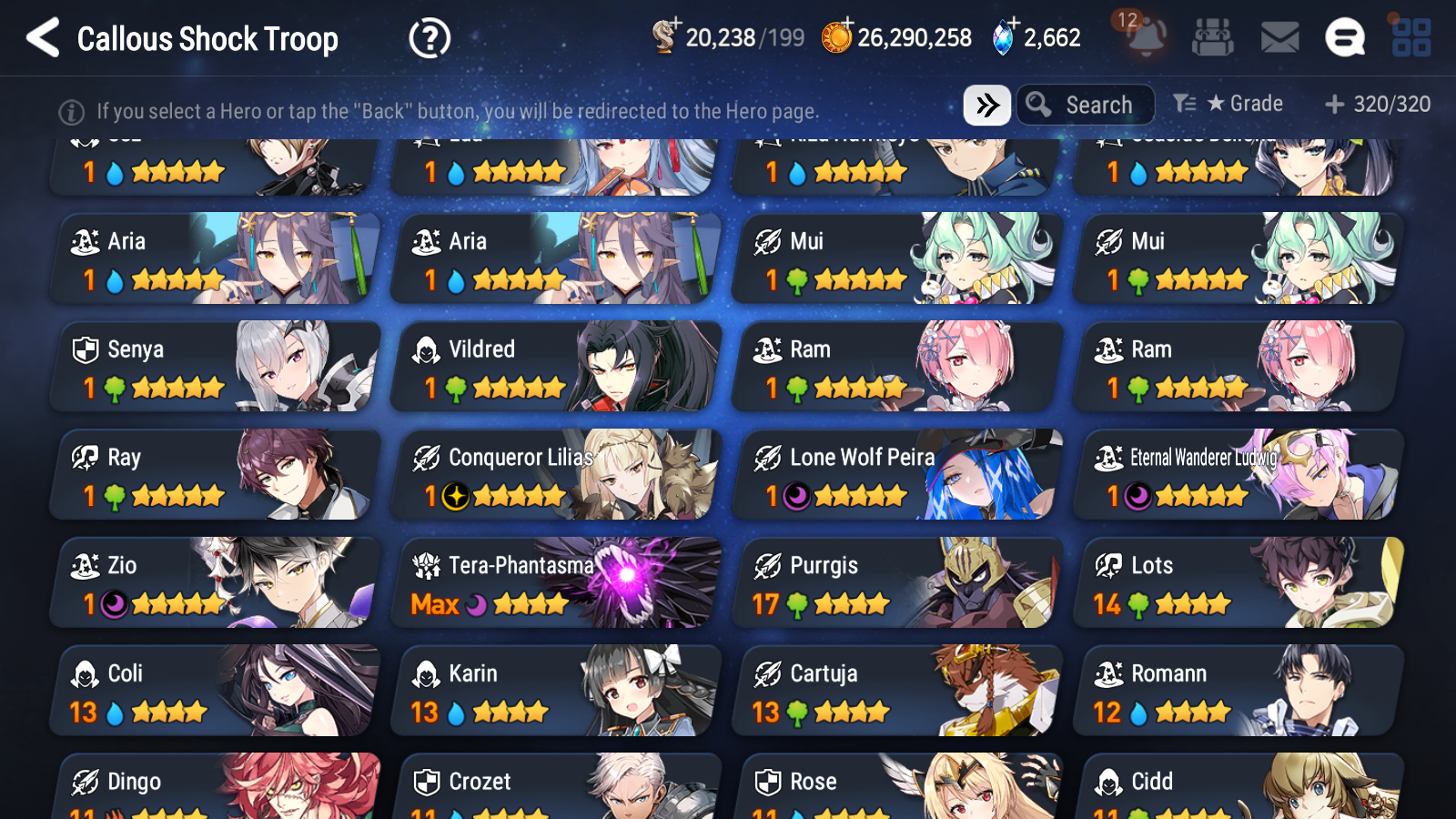 [GLOBAL] Epic 7 Seven 13ML + 30 4★ ML(lots dups) + 30 ML Coin + 3 limited Lone Wolf Peira Navy Captain Landy Dragon King Sharun etc Seaside Bellona+20 speed + Name 10-10 Account Mystics-Mobile Games Starter