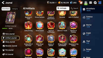 [GLOBAL] Epic 7 Seven 12ML + 30 4★ ML(lots dups) + 20 ML Coin + 3 limited Lone Wolf Peira Navy Captain Landy Dragon King Sharun etc Seaside Bellona + Name 10-10 Account Mystics-Mobile Games Starter
