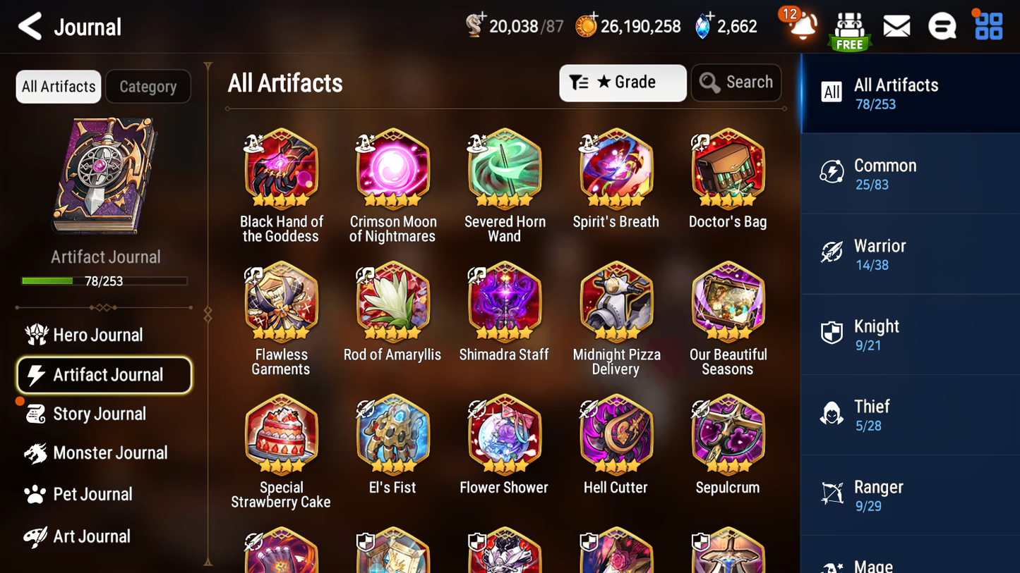 [GLOBAL] Epic 7 Seven 12ML + 30 4★ ML(lots dups) + 20 ML Coin + 3 limited Lone Wolf Peira Navy Captain Landy Dragon King Sharun etc Seaside Bellona + Name 10-10 Account Mystics-Mobile Games Starter