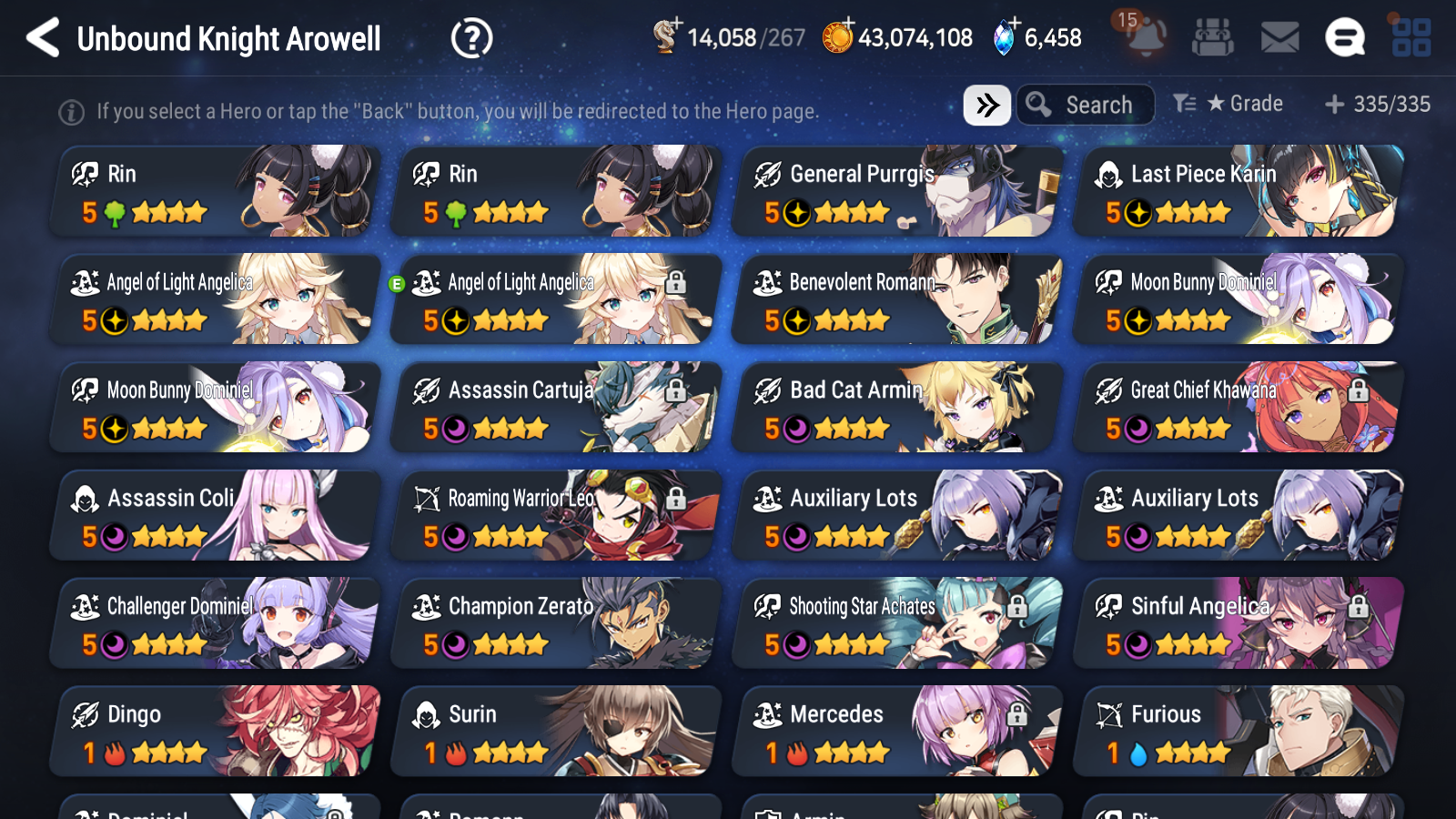 [GLOBAL] Epic 7 Seven 13ML + 30 4★ ML(lots dups) Empyrean Ilynav Bystander Hwayoung Dragon Bride Senya Conqueror Lilias Krau Kawerik Vivian+20 speed 10-10 Account-Mobile Games Starter