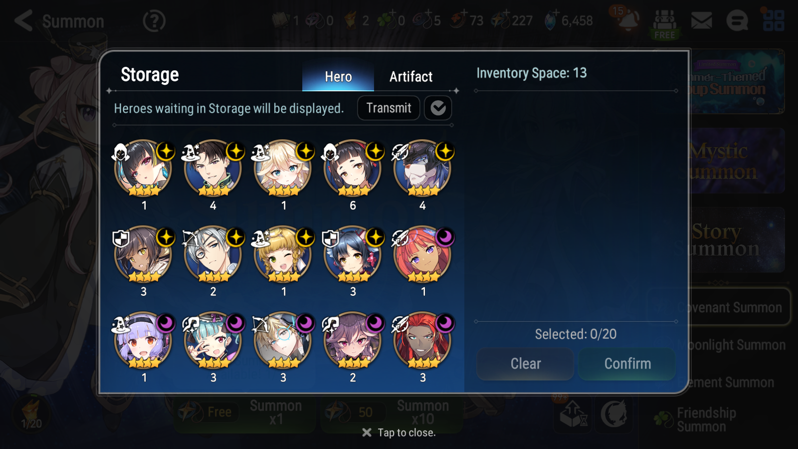 [GLOBAL] Epic 7 Seven 12ML + 30 4★ ML(lots dups) Bystander Hwayoung Dragon Bride Senya Conqueror Lilias Krau Kawerik Vivian 10-10 Account-Mobile Games Starter